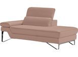 Ottomane EGOITALIANO "Princess, elegantes Designsofa mit erstklassigem Sitzkomfort", rosa (millenium rose), B:177cm H:95cm T:108cm, Leder »BULL« (echtes Rindsleder). Geschliffenes, pigmentiertes und behandeltes Rindsleder mit einer Dicke von 1, 3-1, 5 mm. Dieses Leder zeigt eine ziemlich weiche Hand mit einem halb undurchsichtigen Aussehen. Es handelt sich um ein geschütztes Leder. Eine leichte De