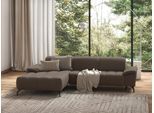 Ecksofa SIT & MORE "Cool L-Form", grau (taupe), B:290cm H:79cm T:185cm, Sofas, Ecksofa, wahlweise mit Kopfteilverstellung und Vorziehsitz, motorisch