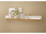 Wandboard HOME AFFAIRE "LONG ISLAND", weiß (weiß, eiche), B:200cm H:24cm T:24cm, Holzwerkstoff, Regale, Wandboard, in moderner Trendfarbe, inklusive Beleuchtung