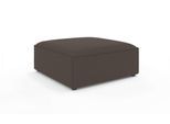 Polsterhocker OTTO HOME "HAILY Sitzhocker XL passend zur Serie, Maße B/T/H: 100/100/42 cm", braun, B:100cm H:42cm T:100cm, 100% Polyester, Hocker, Polsterhocker, als Modul oder separat verwendbar, für individuelle Zusammenstellung