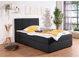 Boxbett HOME AFFAIRE "Fidan", grau (anthrazit), B:154cm L:210cm, Komplettbetten, Boxbett, wahlweise mit Bettkasten, in H2, H3 & H4 erhältilich
