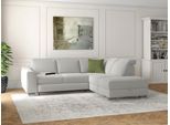 Ecksofa SIT & MORE "Dundee L-Form", silber, B:263cm H:86cm T:219cm, Sofas, Ecksofa, mit Federkern und Edelstahlfüßen, wahlweise mit Kopfteilverstellung