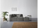 3-Sitzer HOME AFFAIRE "Sundstrup", grau (anthrazit), B:233cm H:76,5cm T:93cm, 100% Polyester, Sofas, 3-Sitzer, Modulserie, individuelle Zusammenstellung