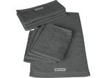 Handtuch Set ROSS "Sinfonie", grau (schiefer), Obermaterial: 100% Baumwolle, Handtuch-Sets, Handtuch Set, beinhaltet Gästetücher und Waschhandschuhe