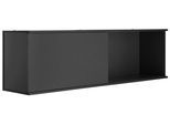 Hängeregal OPTIFIT "Mini", grau (anthrazit), B:150cm H:44,5cm T:35cm, Regale, Hängeregal, mit Schiebetür
