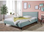 Polsterbett MAINTAL "Gustine", bunt (aqua, petrol), B:116cm H:101cm L:211cm, Betten, Polsterbett, Bettseiten zerlegt, ohne Bettkasten