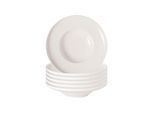 Pastateller VILLEROY & BOCH "Pastateller Afina ø 24,9 cm 6er Set weiß", weiß, L:24,9cm, Speiseteller, Pastateller