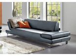 3-Sitzer W.SCHILLIG "taboo Designsofa mit hohem Sitzkomfort", blau (blau z69), B:232cm H:76cm T:101cm, Flachgewebe S22 (100% Polyester);Stoff S37 (100% Polyester): Luxus-Microfaser in Lederoptik;Longlife Xtra-Leder Z59: Glattleder mit modischer Prägung. Hautstärke 0, 9 - 1, 1 mm;Longlife Xtra-Leder Z69: Das feinnarbige, gedeckte Softleder Z69 besticht durch seine außergewöhnliche Weichheit im tren
