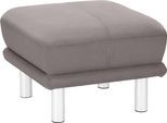 Hocker TRENDMANUFAKTUR "Cecilia II, modern und elegant, B/T 66/66cm", grau (taupe), B:66cm H:44cm T:66cm, Struktur fein (100% Polyester);Microfaser Vintage (100% Polyester);Struktur (100% Polyester), Hocker, Hocker