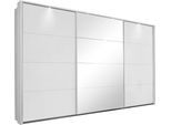 Schwebetürenschrank RAUCH "Kleiderschrank Schrank Garderobe Schlafzimmerschrank TUBONA", weiß, B:368cm H:214cm T:64cm, Holzwerkstoff, Schränke, Schwebetürenschrank, mit umfangreicher Innenausstattung und Passepartout MADE IN GERMANY