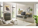 Büromöbel-Set HOME AFFAIRE "CiTY/GiRON", grau (anthrazit), B:460cm H:180cm T:40cm, Arbeitsmöbel-Sets, Büromöbel-Set, Home Office, Wandsekretär