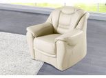 Sessel SIT & MORE "Bansin", weiß (altweiß), B:98cm H:94cm T:95cm, Luxus-Microfaser ALTARA NUBUCK (100% Polyester);SOFTLUX-Kunstleder;NaturLEDER (echtes Rindsleder)/Korpus SOFTLUX-Kunstleder, Sessel, Sessel