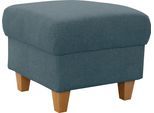 Polsterhocker HOME AFFAIRE "Palmera, B: 58 cm", blau (blaugrau), B:58cm H:48cm T:58cm, 100% Polyester;Struktur (100% Polyester);Luxus-Microfaser in Lederoptik (100% Polyester), Hocker, Polsterhocker, mit Stauraum, Federkern
