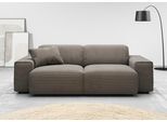 2,5-Sitzer HOME AFFAIRE "Glimminge auch in Breitcord, Feincord + Easy care-Bezug", grau, B:214cm H:71cm T:101cm, 95% Polyester, 5% Nylon, Sofas, 2 5-Sitzer, besondere Kedernähte, Zierkissen