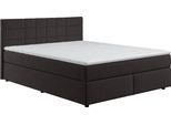 Boxbett COTTA "Nala", schwarz, B:166cm L:206cm, 100% Polyester, Komplettbetten, Boxbett, wahlweise mit Matratze und Topper erhältlich