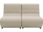 2-Sitzer DOMO COLLECTION "Soleil, pflegeleichter und wetterfester Bezug", grau (taupe), B:146cm H:80cm T:102cm, 100% solution dyed Acryl, Sofas, 2-Sitzer, Outdoor, besonderes Design und Formgebung, individuell erweiterbar