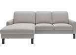 Ecksofa HOME AFFAIRE "Lecce, L-Form, Federkernpolsterung, Breite 224 cm", grau (light, grau), B:224cm H:86cm T:164cm, 100% Polyester, Sofas, Ecksofa, inkl. saugroboterfreundliche Höhe & schmale Armlehnen