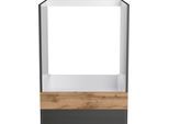 Herdumbauschrank KOCHSTATION "KS-Riesa", braun (wotaneiche), B:60cm H:82cm T:60cm, Holzwerkstoff, Schränke, Herdumbauschrank, Breite 60 cm, MDF-Fronten