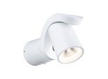 LED Außen-Wandleuchte PAULMANN "Cuff IP44 76x217mm 3000K 10W 700lm 230V 70 Aluminium", weiß, B:7,6cm H:11,6cm T:21,7cm, Leuchten, LED Außen-Wandleuchte, Bewegungsmelder
