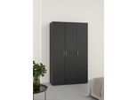 Kleiderschrank INOSIGN "Pepe Drehtürenschrank, Stauraum", schwarz (schwarz matt), B:118,1cm H:200,9cm T:49,8cm, Holzwerkstoff, Schränke, Kleiderschrank, Breite 79 oder 118 cn, Höhe 200,9 cm