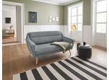 2-Sitzer OTTO HOME "Bille", grün (mint), B:167cm H:86cm T:90cm, Luxus-Microfaser weich (100% Polyester);Samtoptik (100% Polyester);Struktur (100% Polyester);Struktur fein (100% Polyester), Sofas, 2-Sitzer, mit Naht im Rückenkissen und Eiche-Beinen, Design by Morten Georgsen