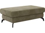 Polsterhocker SIT & MORE "Bolero", grün (olive), B:121cm H:45cm T:67cm, 95%Polyester 5%Polyamid, Hocker, Polsterhocker