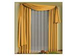 Gardine WIRTH "Daria" Gr. 4, gelb, B:135cm H:245cm, Polyester, Gardinen, Gardine