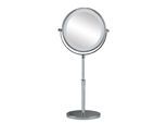 LED-Lichtspiegel KLEINE WOLKE "Level Mirror", silberfarben, B:20cm H:37cm T:15cm, Glas, Metall, Spiegel, LED-Lichtspiegel