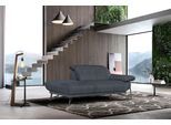 Ottomane EGOITALIANO "Anais, erstklassiges Designsofa, Breite 179 cm, Fußfarbe schattengrau", grau (dunkelgrau), Sofas, B/H/T: 179cm x 74cm x 106cm, Luxus-Microfaser, Ottomane links, Armlehne rechts, LEDER -Artikel BULL – Kat. B: Der Artikel BULL ist ein geschliffenes, pigmentiertes und behandeltes Rindsleder mit einer Dicke von 1, 3-1, 5 mm. Dieses Leder zeigt eine ziemlich weiche Hand mit einem