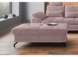 Polsterhocker OTTO HOME "Costello, B: 133 cm", lila (flieder), B:133cm H:47cm T:72cm, 100% Polyester;Samtoptik (100% Polyester), Hocker, Polsterhocker, individuell zu kombinieren, Federkern