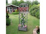 Rankhilfe PROMADINO "Botanica", grau, B:69cm H:210cm T:32cm, Holzwerkstoff, Rankhilfen, Rankhilfe, Rankkasten, BxTxH: 69x32x210 cm