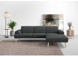 Ecksofa HOME AFFAIRE "Swift Scandic Design, Federkern für hohen Sitzkomfort, L-Form", grau (anthrazit), B:292cm H:83cm T:176cm, 100% Polyester, Sofas, Ecksofa, Federkern-Polsterung, B/T/H: 292/83/176 cm