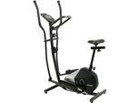 Crosstrainer CHRISTOPEIT SPORT "Crosstrainer CT 6", schwarz, Crosstrainer, ohne Unterlegmatte, Crosstrainer, 120 kg max. Benutzergewicht, 15 Widerstandsstufen, B:75cm H:158cm L:116cm