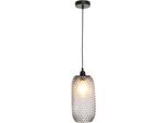 KAYOOM Hängeleuchte "Irina", grau, Ø 15cm H: 34cm, 1 Stk., Leuchten, handgefertigt, modern, Hängeleuchte