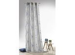 Vorhang WECKBRODT "Louis", bunt (silberfarben, blau), B:140cm H:245cm, Jacquard, Polyester, Gardinen, Vorhang, Jacquard, strukturiert, Blickdicht, Gardine, Store