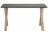 Schreibtisch MÄUSBACHER "Mio", braun (eichefarben, graphit), B:140cm H:75cm T:70cm, Tische, Schreibtisch