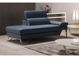 Ottomane EGOITALIANO "Princess, elegantes Designsofa mit erstklassigem Sitzkomfort", grau (smoke), B:177cm H:95cm T:108cm, Leder »BULL« (echtes Rindsleder). Geschliffenes, pigmentiertes und behandeltes Rindsleder mit einer Dicke von 1, 3-1, 5 mm. Dieses Leder zeigt eine ziemlich weiche Hand mit einem halb undurchsichtigen Aussehen. Es handelt sich um ein geschütztes Leder. Eine leichte Deckschicht