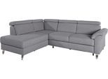 Ecksofa SIT & MORE "Arngast L-Form", grau, B:245cm H:84cm T:194cm, Sofas, Ecksofa, inklusive Kopfteilverstellung und Federkern