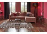 Ecksofa HOME AFFAIRE "Renesse L-Form", braun, B:234cm H:90cm T:160cm, Samtvelours 100% Polyester;Luxus-Microfaser ALTARA NUBUCK (100% Polyester), Sofas, Ecksofa, lose Kissen, Keder an Sitzkissen