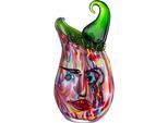 Tischvase CASABLANCA BY GILDE "Venito, Dekovase", bunt, B:19cm H:35cm T:12cm, Glas, Vasen, Tischvase, Vase aus durchgefärbtem Glas, Höhe ca. 35 cm