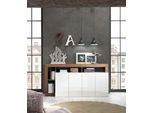 Sideboard HOME AFFAIRE "Hamburg", weiß (weeiß, mercure), B:184cm H:93cm T:42cm, Sideboards, Sideboard, Breite 184 cm