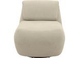 Relaxsessel HOME AFFAIRE "Emberson Sessel, Rückenlehne hochklappbar, Drehsessel", beige (natur), B:68cm H:67cm T:88cm, 92% Polyester, 8% Nylon, Sessel, Relaxsessel, Rückenverstellung, Drehfunktion, wahlweise auch Swivel (Wipp) Funktion