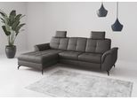 Ecksofa SIT & MORE "Zora", grau (mocca), B:262cm H:92cm T:164cm, Sofas, Ecksofa