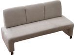 Polsterbank EXXPO - SOFA FASHION "Intenso, Sitzbank, Breite 162 cm, wahlweise in Leder oder Textil", beige, B:162cm H:91cm T:67cm, NaturLeder;Strukturstoff (Zusammensetzung: Polyester 100%);Luxus-Microfaser (Zusammensetzung: Aufgeflockte 100% Polyester Schicht mit Prägung);Cord (Zusammensetzung: Polyester 100%), Sitzbänke, Polsterbank, hohe Bodenfreiheit, frei im Raum stellbar, hoher Sitzkomfort