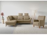 Ecksofa SIT & MORE "Göteborg", beige, B:250cm H:90cm T:226cm, Sofas, Ecksofa, inkl. Sitztiefenverstellung, wahlweise mit Bettfunktion & Bettkasten