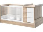 Bettanlage GALIPETTE "Sasha", weiß, ohne Matratze, Schlafzimmermöbel-Sets, Bettanlage, bestehend aus Bett, Regal, Kommode, Schreibtisch & Ablage