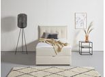 Boxbett HOME AFFAIRE "Kederleicht", beige, B:155cm L:213cm, Komplettbetten, Boxbett, inklusive Bettkasten & Topper, in 4 Breiten und 2 Härtegraden