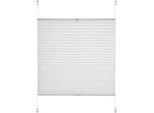 Plissee LIEDECO "Klemmfix-Plissee Ranke grau" Gr. 5, weiß, B:80cm H:130cm, Obermaterial: 100% Polyester, Plissees, Plissee, Klemmfix-Plisse mit floralem Druck
