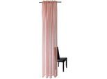 Gardine HOMING "Oskar" Gr. 1, rosa (rosé), B:140cm H:245cm, Polyester, Gardinen, Gardine, Fertigschal