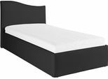 Polsterbett, schwarz, B:112cm L:210cm, Bezug Bett: Kunstleder;Bonnell-Federkernmatratze: 51% Polypropylen, 39% Polyester und 10% Baumwolle;Kaltschaummatratze: 100% Polyester, Bezug abnehm- und waschbar bis 60C, WESTFALIA SCHLAFKOMFORT, Betten, Polsterbett, inkl. Bettkasten bei Ausführung mit Matratze